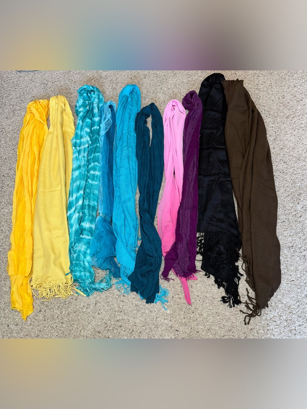 Colorful Mixed Scarf Lot - Multi Color - Picture 3 of 9